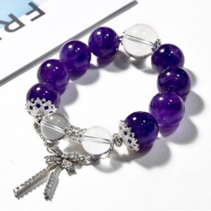 Bow studded diamond bracelet7