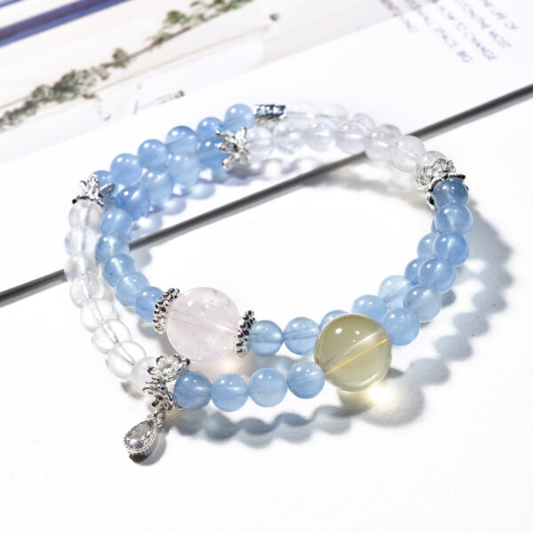 Aquamarine two-layer bracelet5