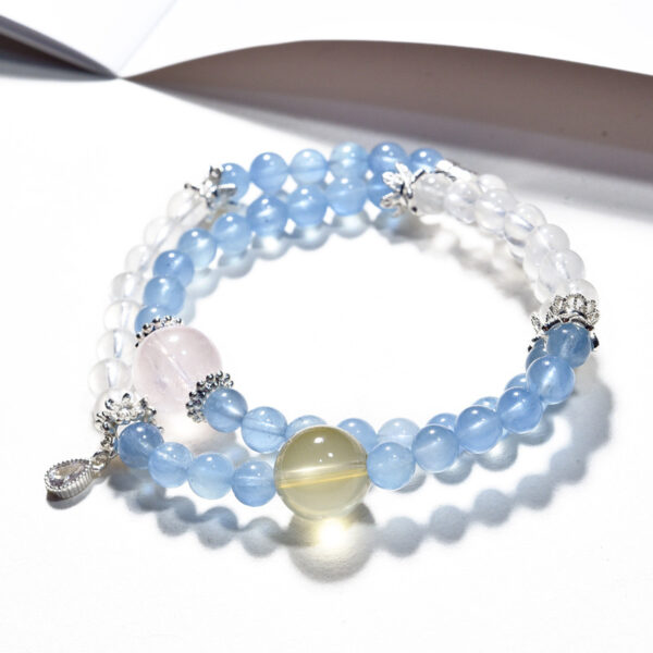 Aquamarine two-layer bracelet4