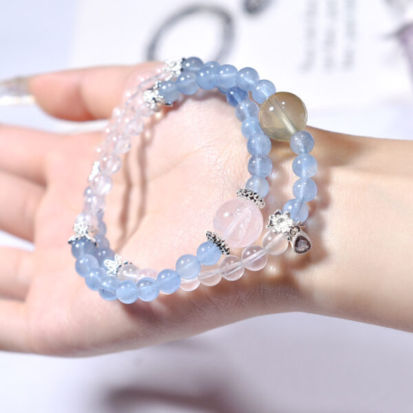 Aquamarine two-layer bracelet3