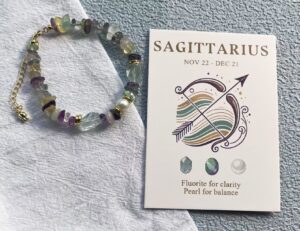 Twelve Constellations Energy Crystal Bracelet
