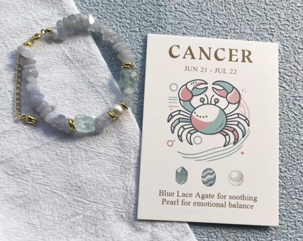 Twelve Constellations Energy Crystal Bracelet